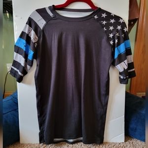 Rash Guard - Police - Thin Blue Line - MMA, Jiu Jitsu, Sports - Limited Edition